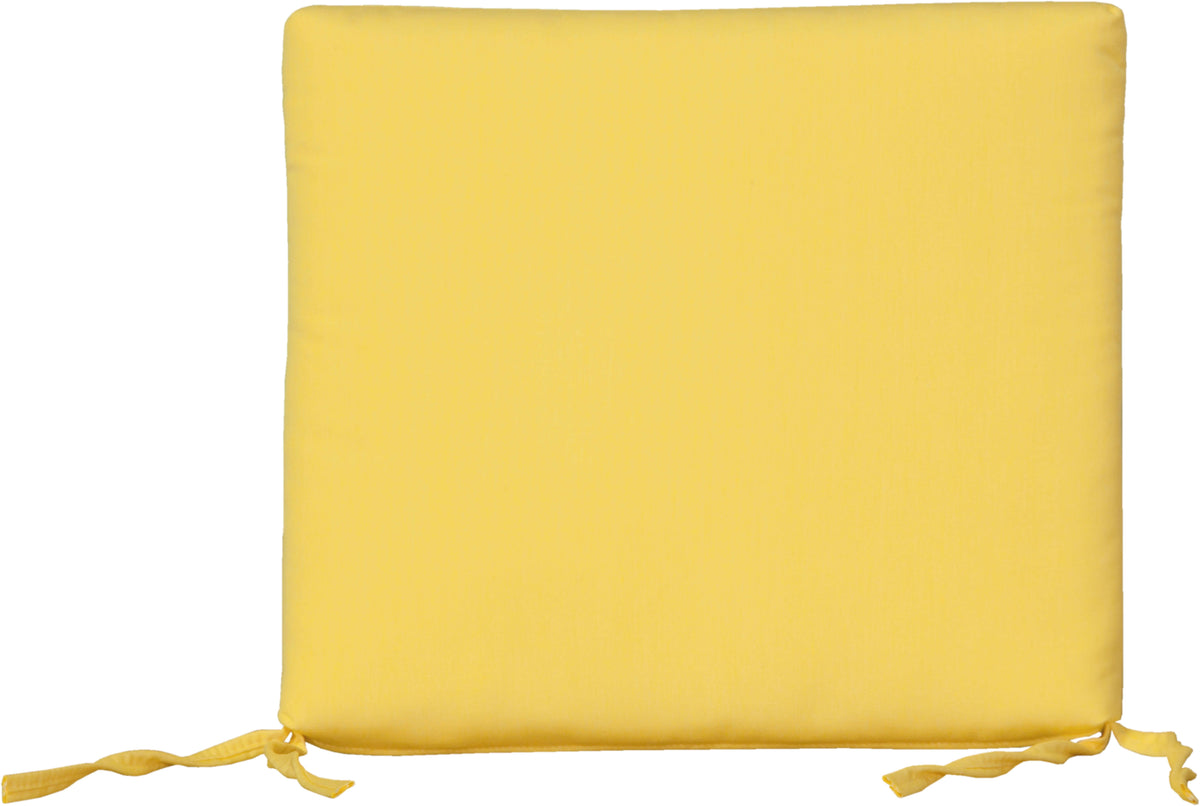 LuxCraft Outdoor Dining Chair Seat Cushion configured for bench seating padding — fade-resistant fabric