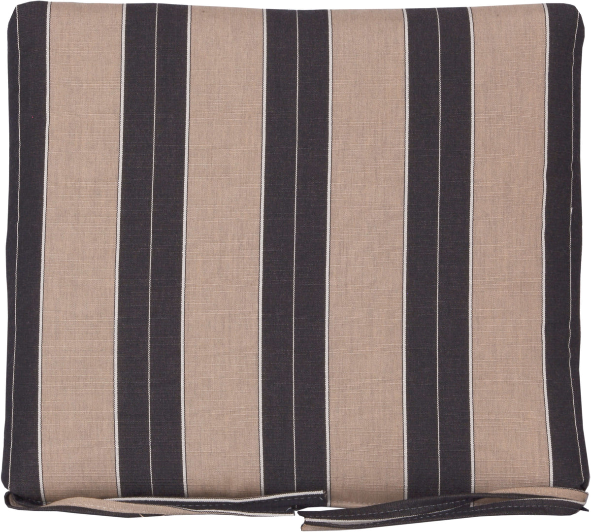 LuxCraft Outdoor Dining Chair Seat Cushion arranged for outdoor seating comfort — durable outdoor fabric