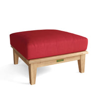 Anderson Teak Outdoor Ottoman made from all-weather teak wood