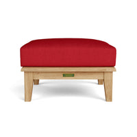 Anderson Teak Outdoor Ottoman made from all-weather teak wood