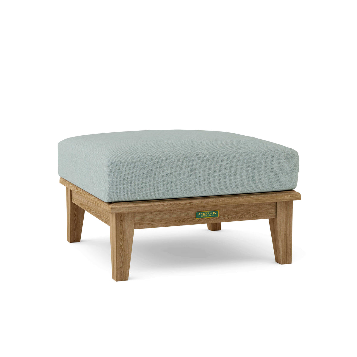 Sunbrella Cast Mist Cushion Color Option for Anderson Teak Brianna Ottoman