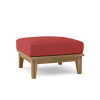 Anderson Teak Outdoor Ottoman made from all-weather teak wood