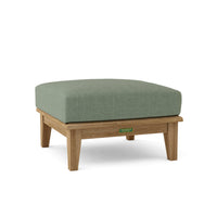 Anderson Teak Outdoor Ottoman made from all-weather teak wood