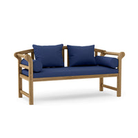 Anderson Teak Deep Seating Outdoor Bench made from premium teak craftsmanship