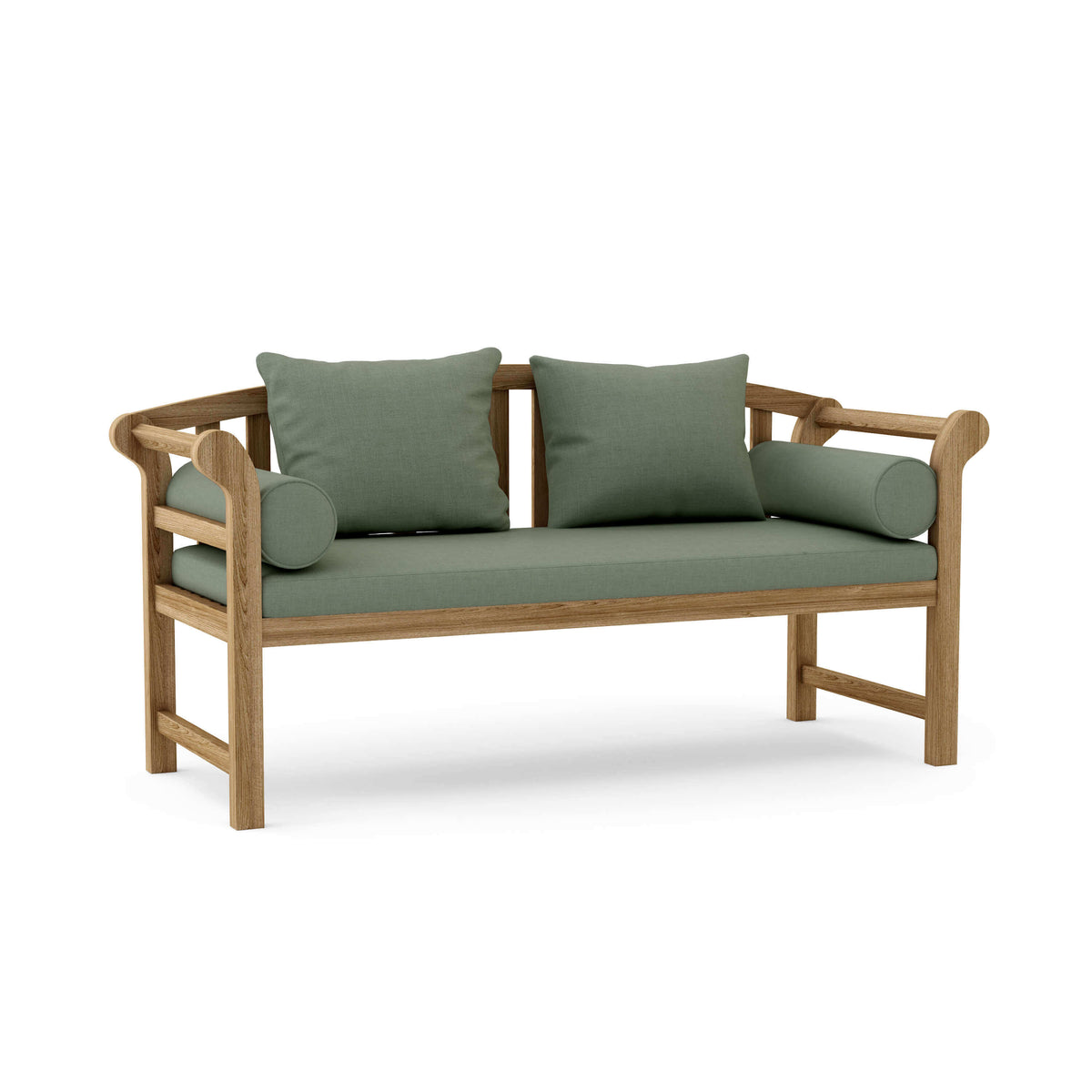 Anderson Teak Deep Seating Outdoor Bench made from premium teak craftsmanship