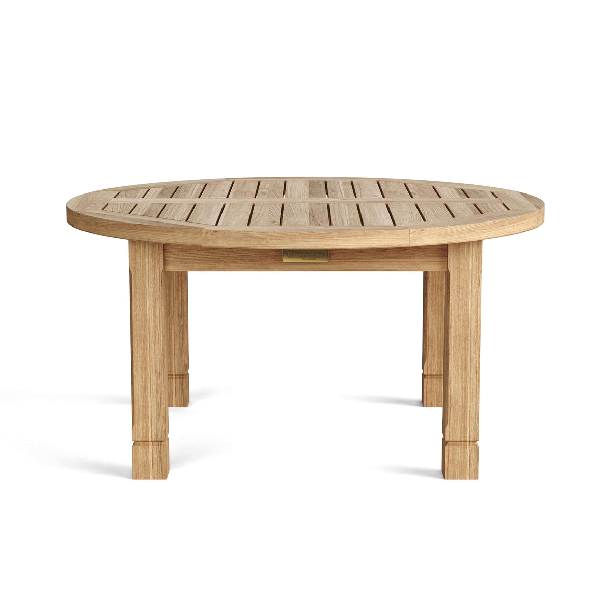 Anderson Teak Southbay Round Outdoor Coffee Table with Solid Teak Tabletop for Patio Lounges