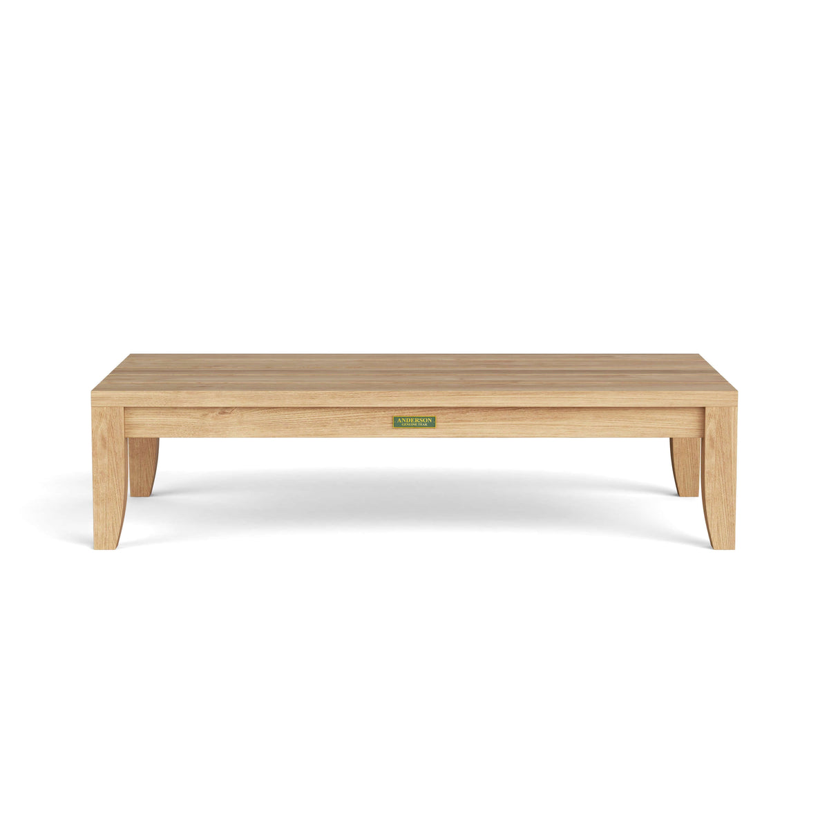 Anderson Teak Coronado Rectangular Coffee Table with Solid Teak Tabletop for Patio Lounges