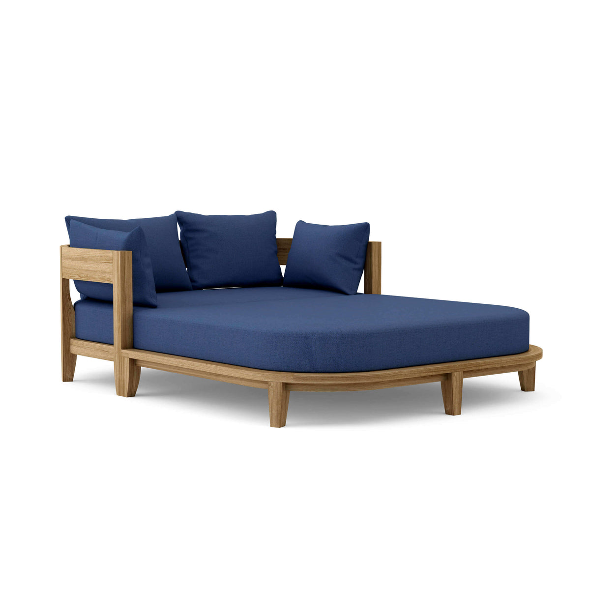 Sunbrella Canvas Navy Cushion Color Option for Anderson Teak Coronado Outdoor Daybed