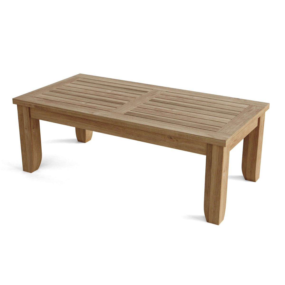 Anderson Teak Luxe Rect Outdoor Coffee Table with Solid Teak Tabletop for Patio Lounges