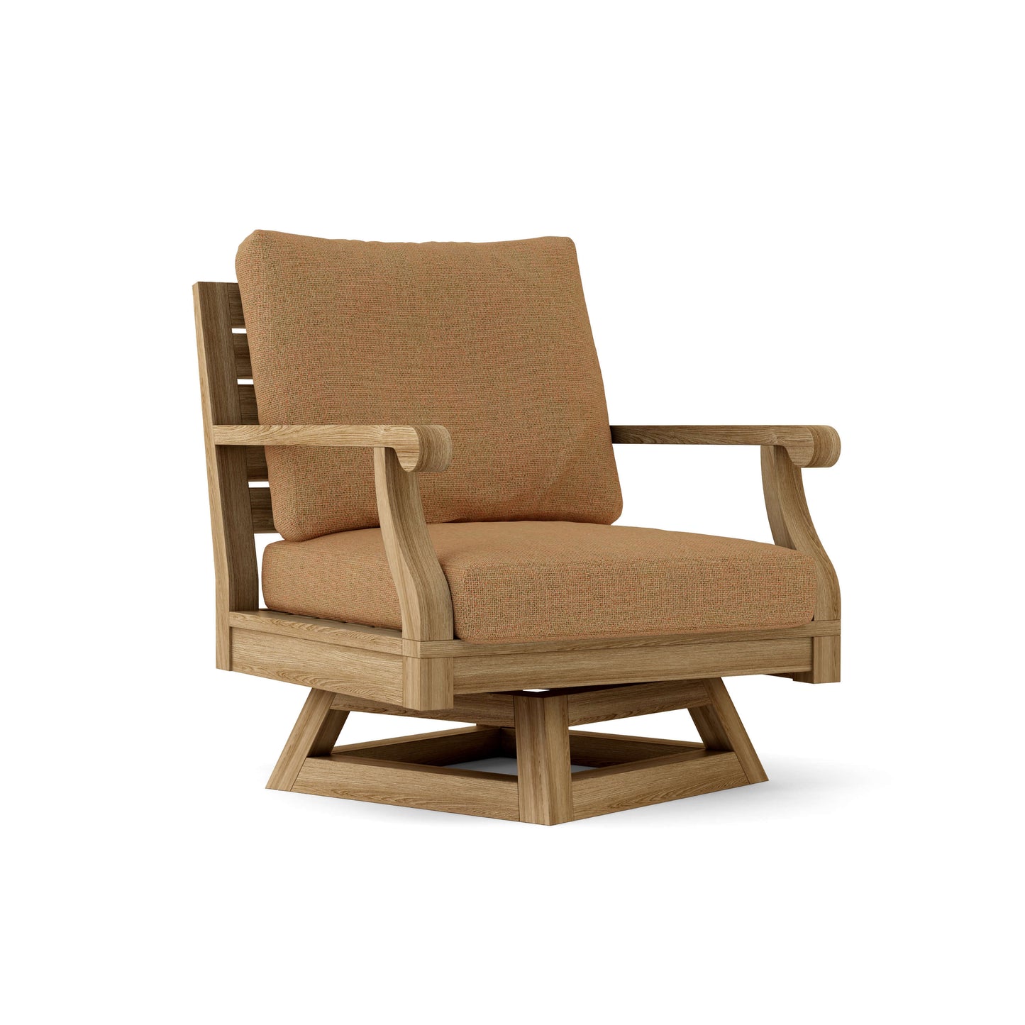 Anderson Teak Riviera Luxe 5-Piece Swivel Armchair Lounge Set