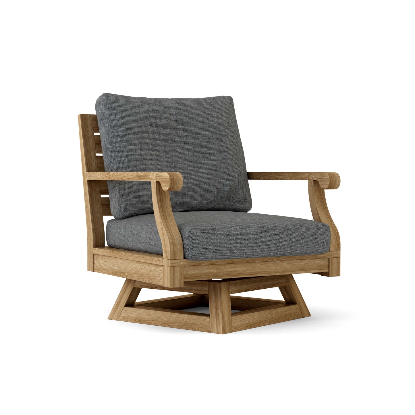 Anderson Teak Riviera Luxe 5-Piece Swivel Armchair Lounge Set