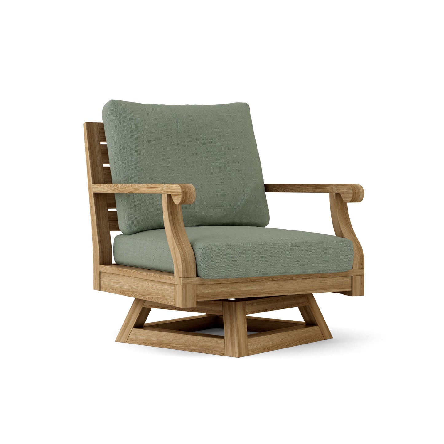 Anderson Teak Riviera Luxe 5-Piece Swivel Armchair Lounge Set