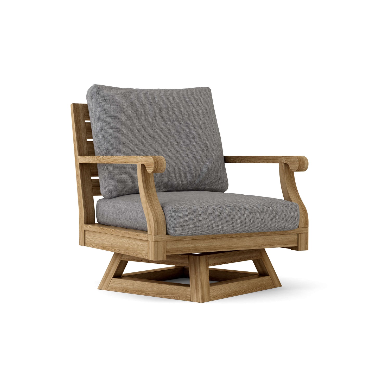 Anderson Teak Riviera Luxe 5-Piece Swivel Armchair Lounge Set