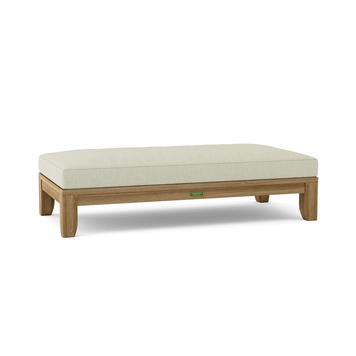 Sunbrella Canvas Natural Cushion Color Option for Anderson Teak Riviera 60 Daybed