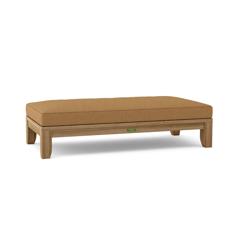 Anderson Teak 5-foot outdoor daybed made from premium natural grade teak wood for all-weather durability