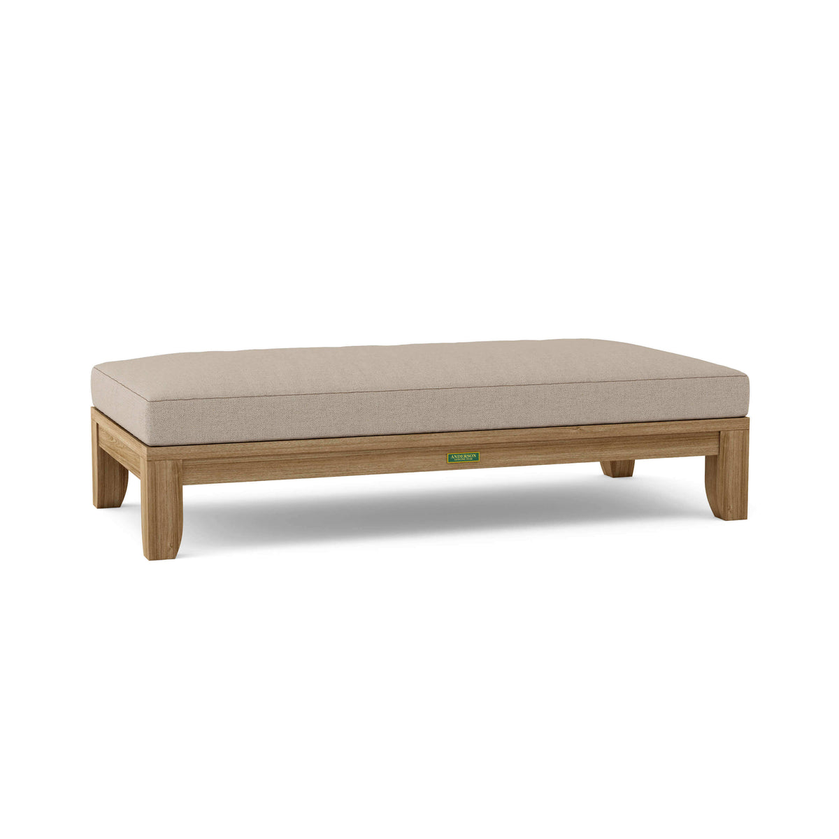 Sunbrella Cast Ash Cushion Color Option for Anderson Teak Riviera 60 Daybed