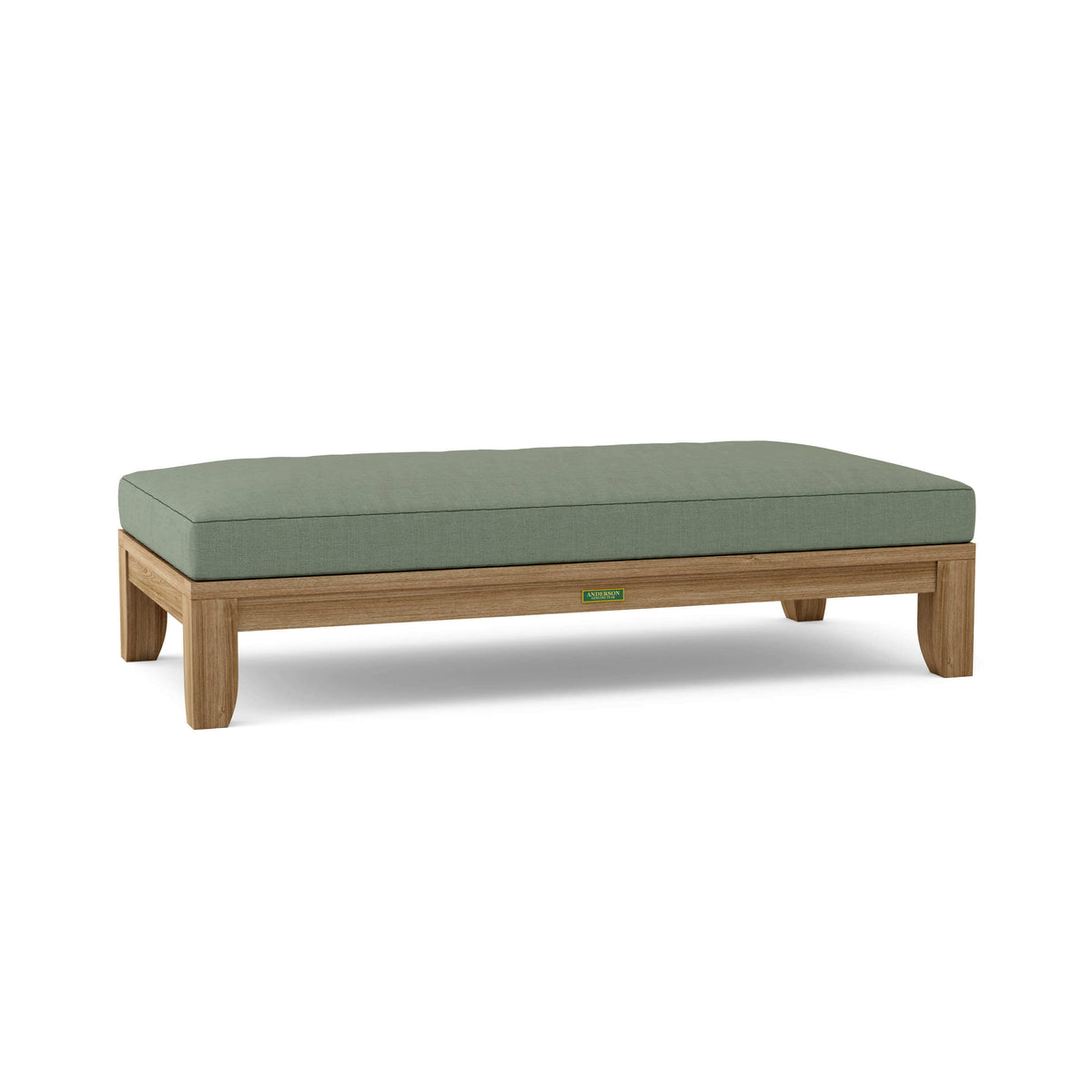 Sunbrella Cast Sage Cushion Color Option for Anderson Teak Riviera 60 Daybed