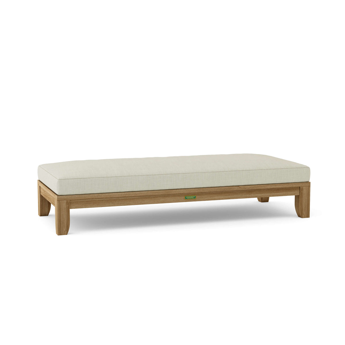 Sunbrella Canvas Natural Cushion Color Option for Anderson Teak Riviera 72 Daybed
