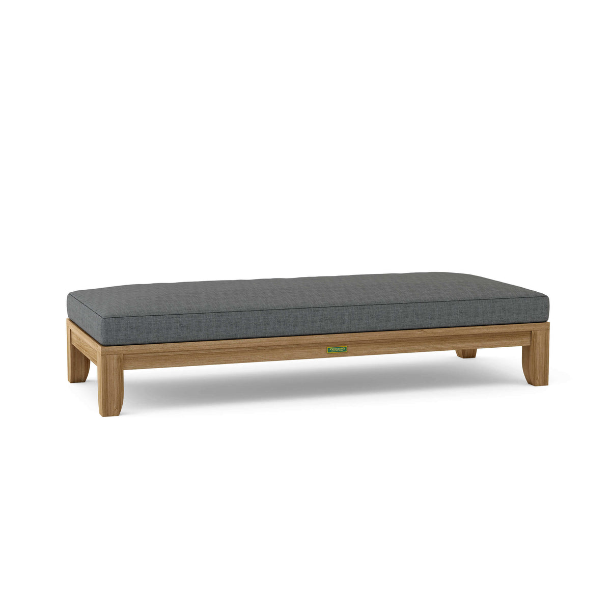 Sunbrella Cast Charcoal Cushion Color Option for Anderson Teak Riviera 72 Daybed
