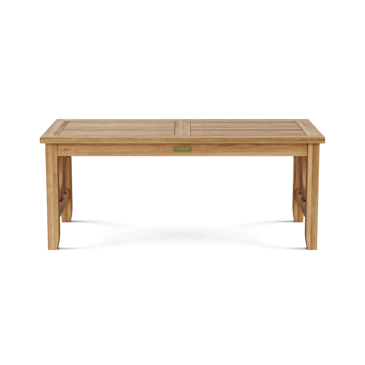 Anderson Teak Natsepa Rectangular Outdoor Coffee Table Detail with Teak Tabletop Joinery and Frame Build