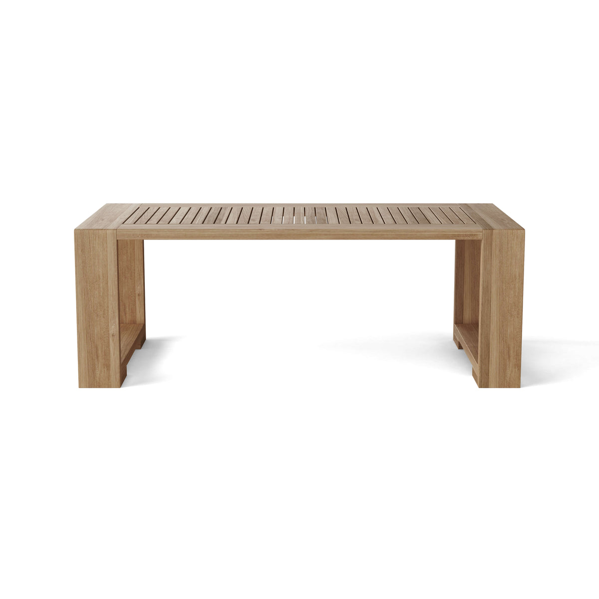 Anderson Teak Capistrano Rectangular Outdoor Coffee Table with Solid Teak Tabletop for Patio Lounges