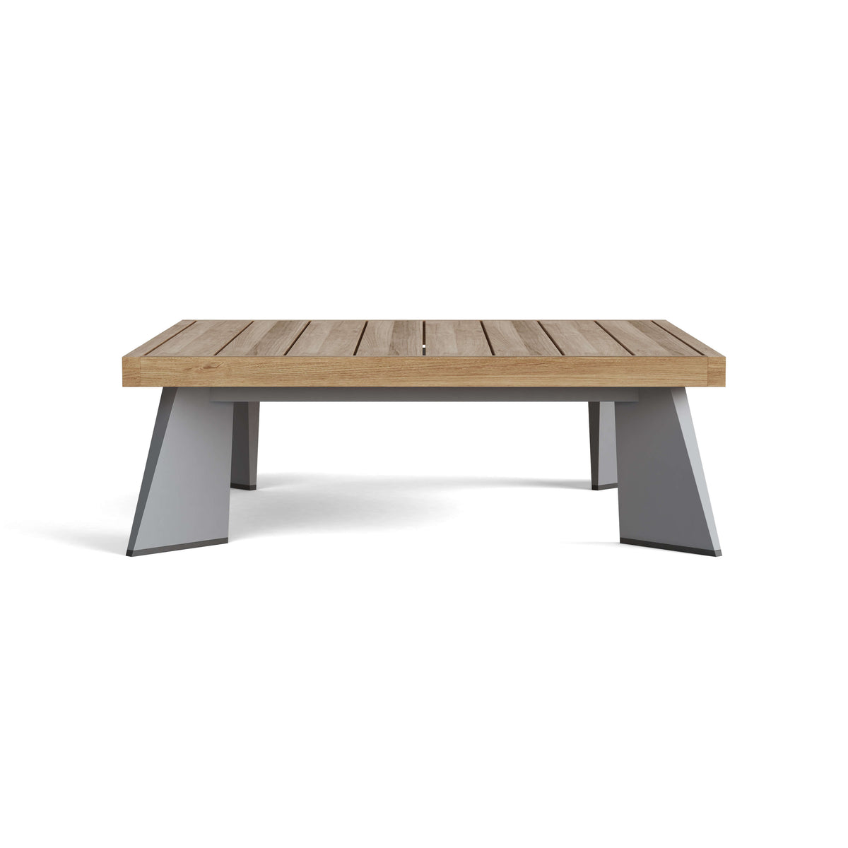 Anderson Teak Oxford Platform Outdoor Square Table with Solid Teak Construction for Outdoor Use