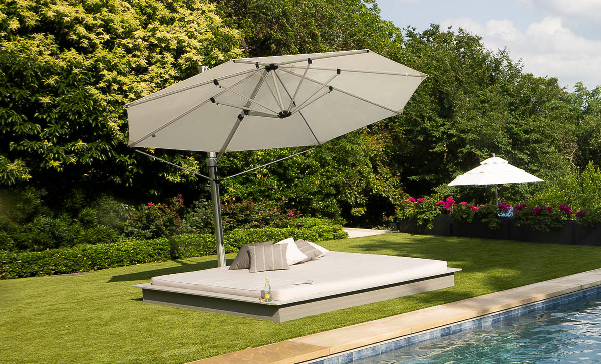 Ledge Lounger Echo Sunbed, large modern outdoor daybed, view 4