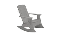Gray rocking chair on a white background
