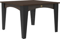 LuxCraft 44" Square Outdoor Island Dining Table