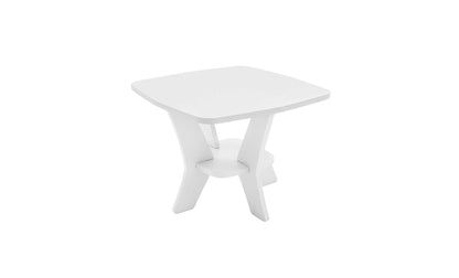 Ledge Lounger Mainstay Square Side Table in White