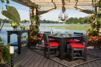 LuxCraft Island Dining Table (44" Square)