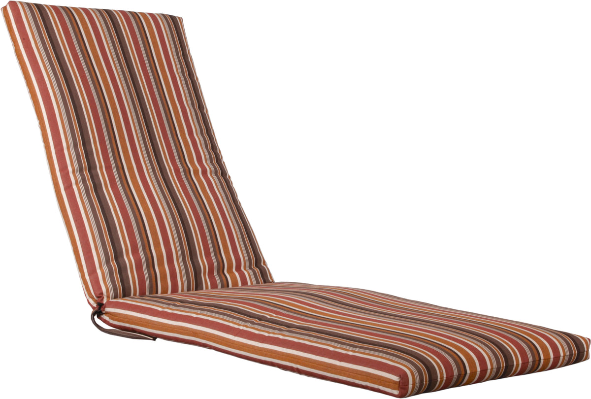 LuxCraft Outdoor Lounge Cushion in Red — Sunbrella outdoor fabric, mildew-resistant fill