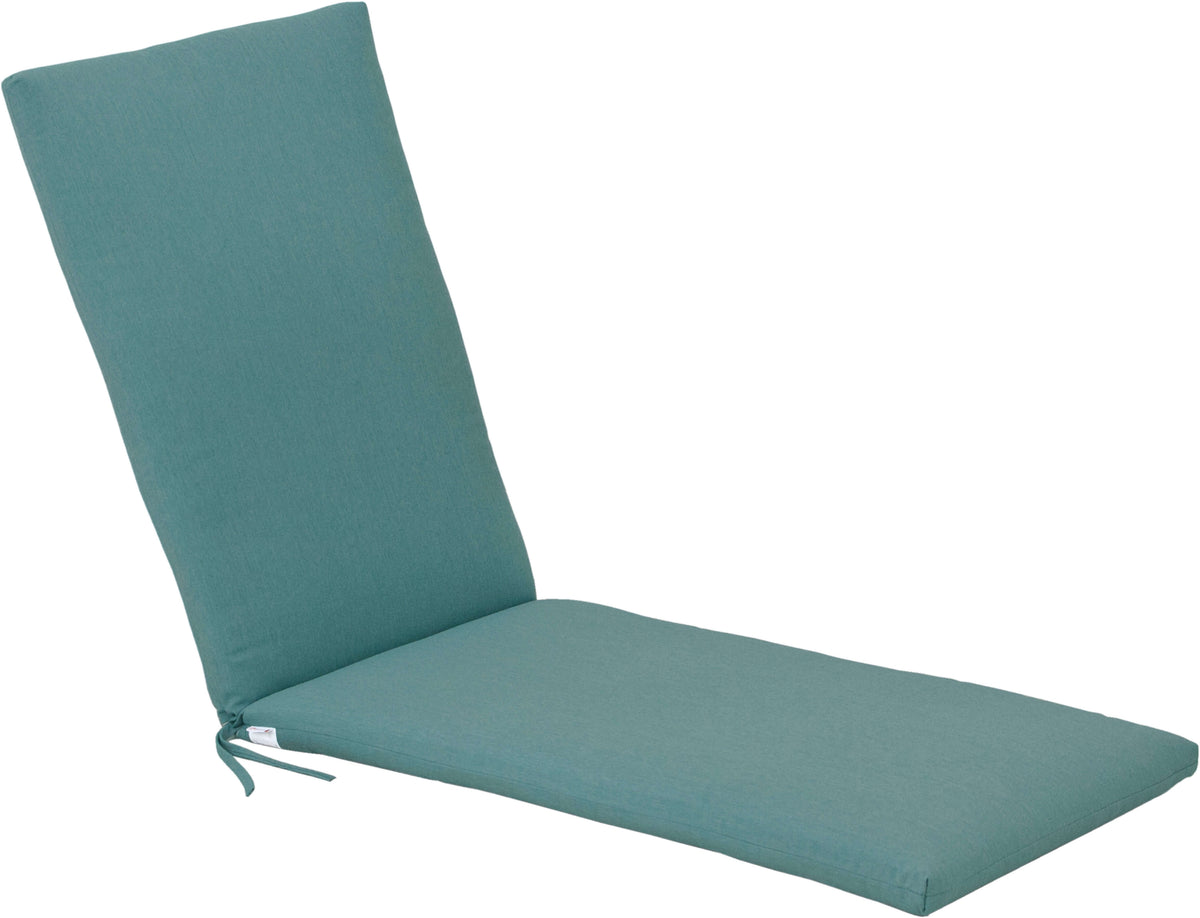 LuxCraft Outdoor Lounge Cushion — tie-strap chair attachment, fade-resistant fabric