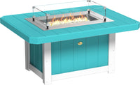 51" Rectangular Gas Propane Fire Pit Table that is easy to light and includes natural gas conversion kit