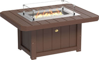 51" Rectangular Gas Propane Fire Pit Table that is easy to light and includes natural gas conversion kit