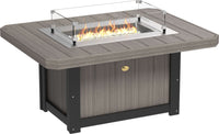 51" Rectangular Gas Propane Fire Pit Table that is easy to light and includes natural gas conversion kit