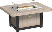 51" Rectangular Gas Propane Fire Pit Table that is easy to light and includes natural gas conversion kit