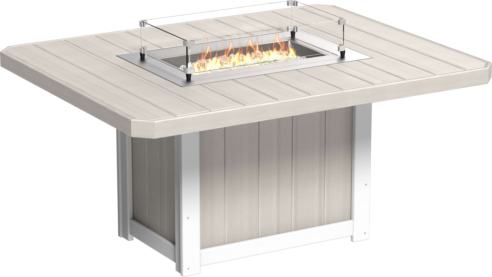 LuxCraft Lumin Fire Table 62" Rectangular