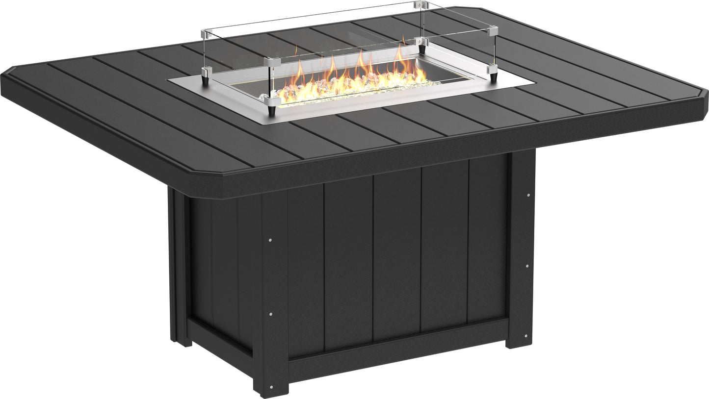 LuxCraft Lumin Fire Table 62" Rectangular