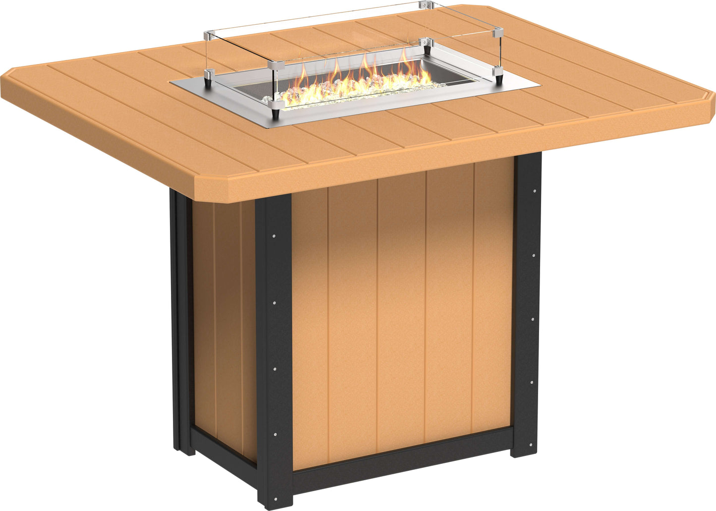 LuxCraft Lumin Fire Table 62" Rectangular