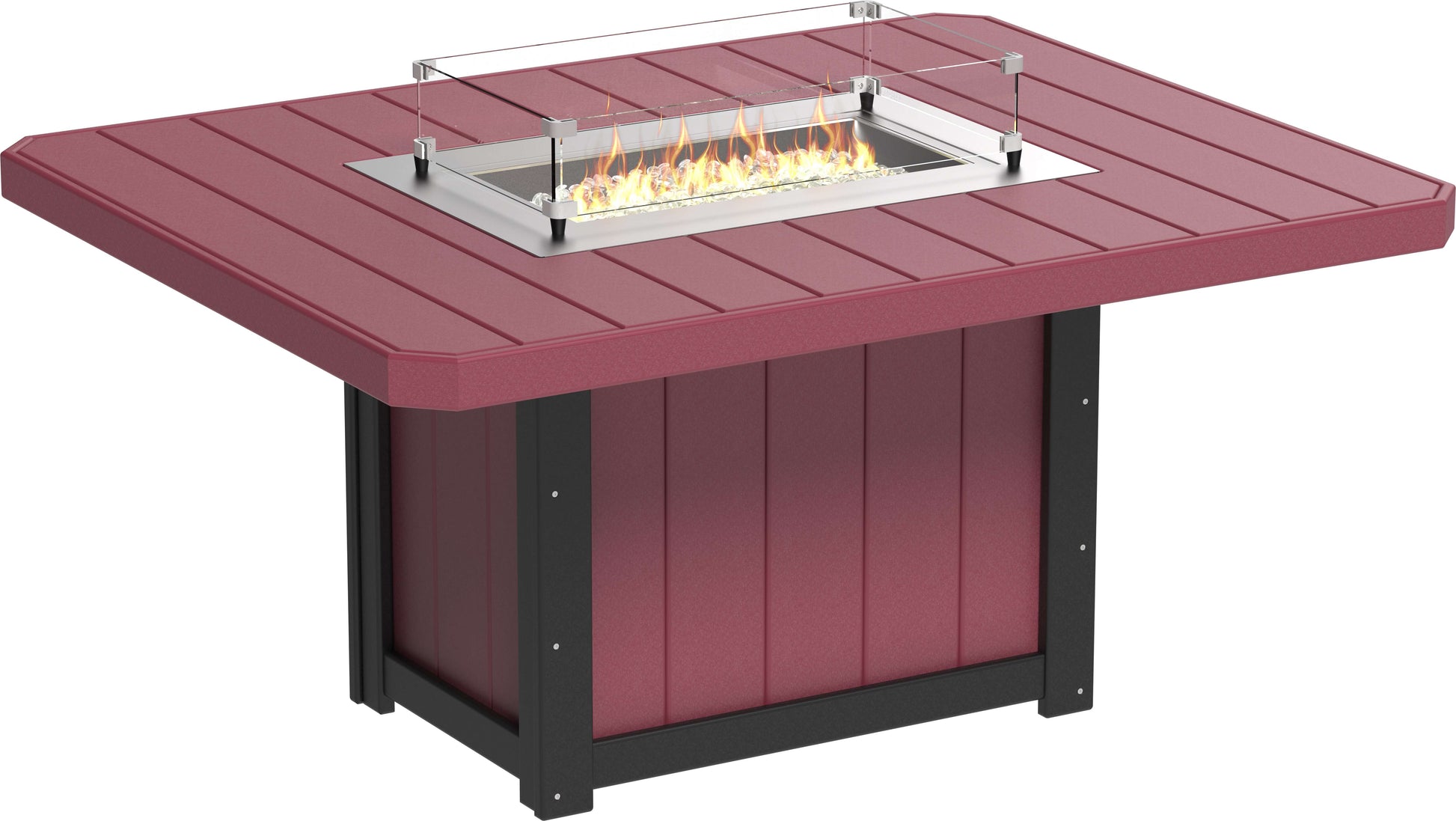 LuxCraft Lumin Fire Table 62" Rectangular