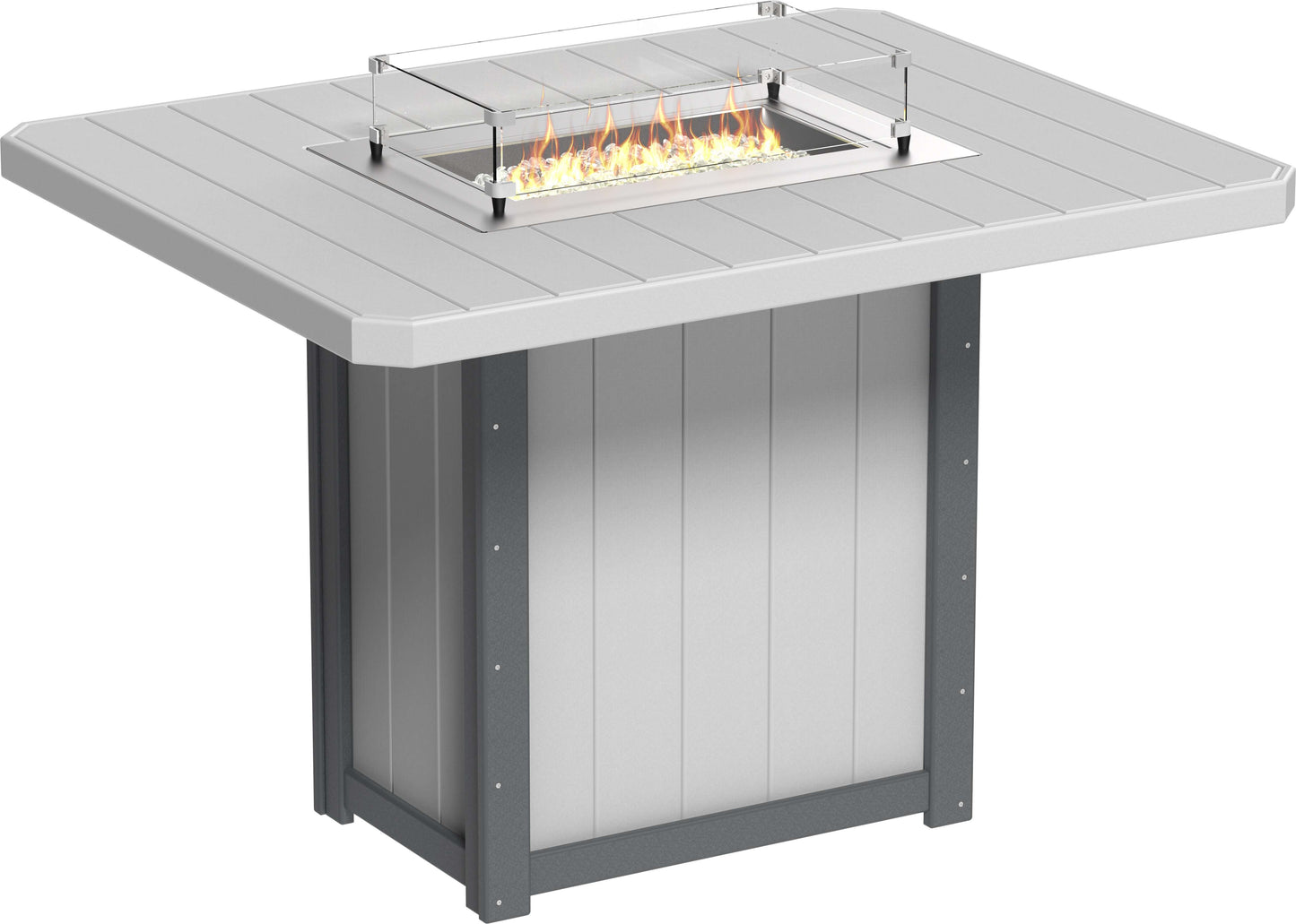 LuxCraft Lumin Fire Table 62" Rectangular