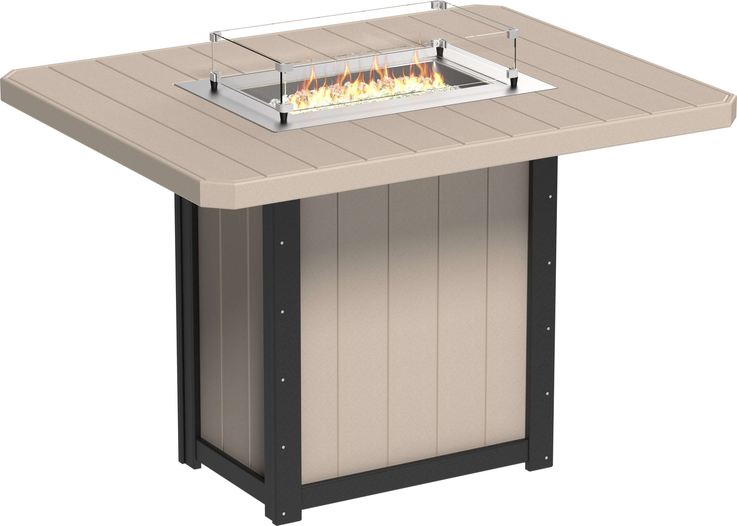 LuxCraft Lumin Fire Table 62" Rectangular