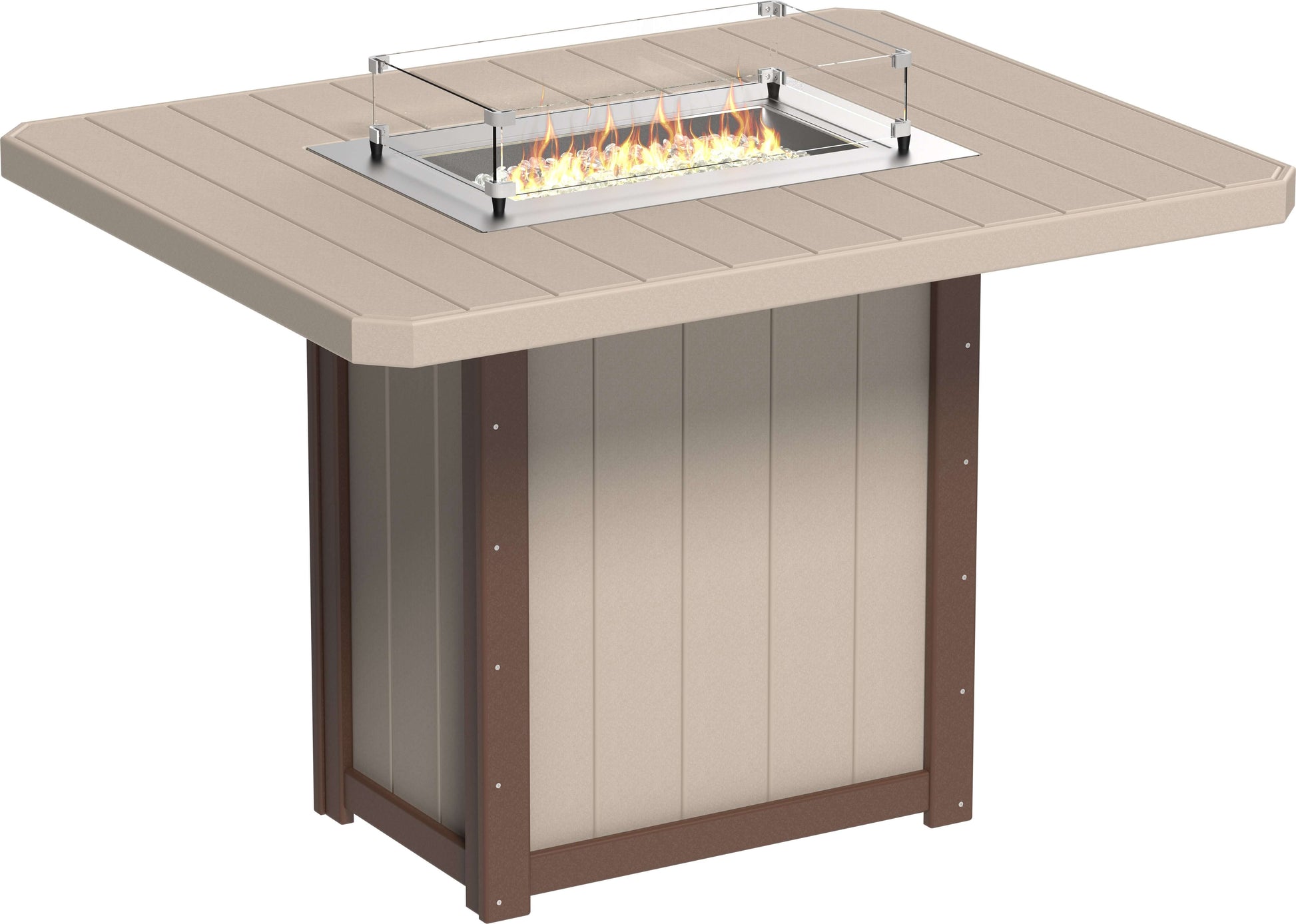 LuxCraft Lumin Fire Table 62" Rectangular