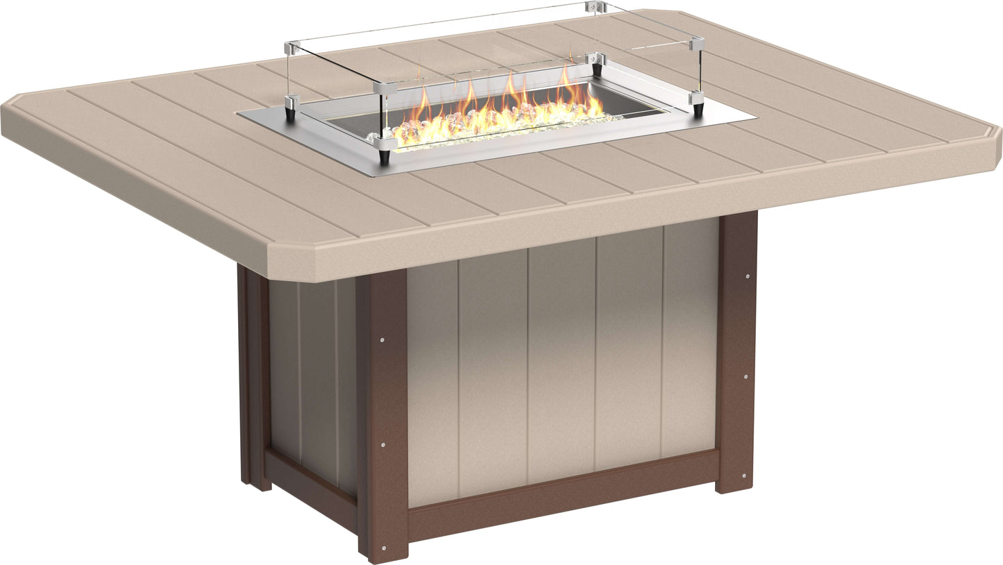 LuxCraft Lumin Fire Table 62" Rectangular