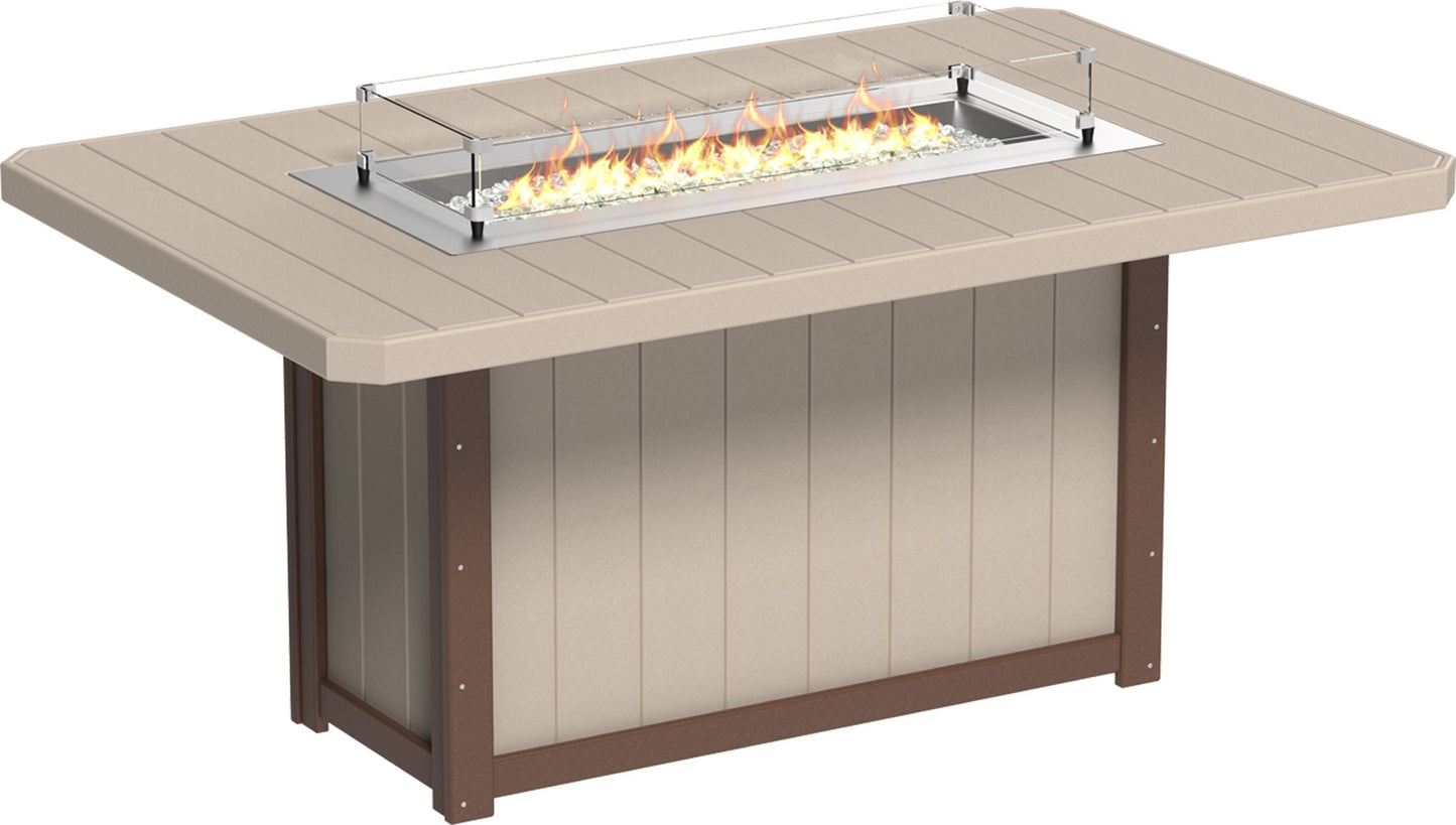 LuxCraft Lumin Fire Table 79" Rectangular