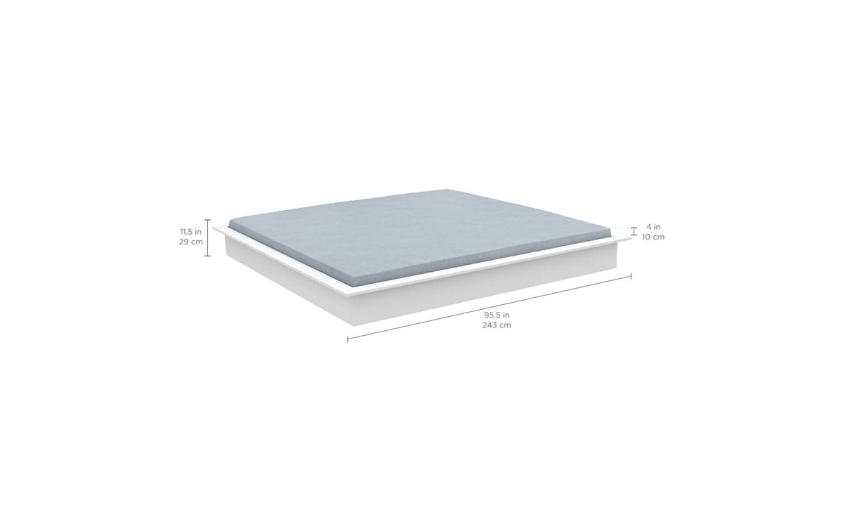 Ledge Lounger Echo Sunbed, large modern outdoor daybed, view 7