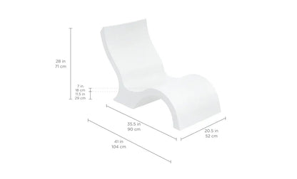 Ledge Lounger Signature Lowback In-Pool Chair