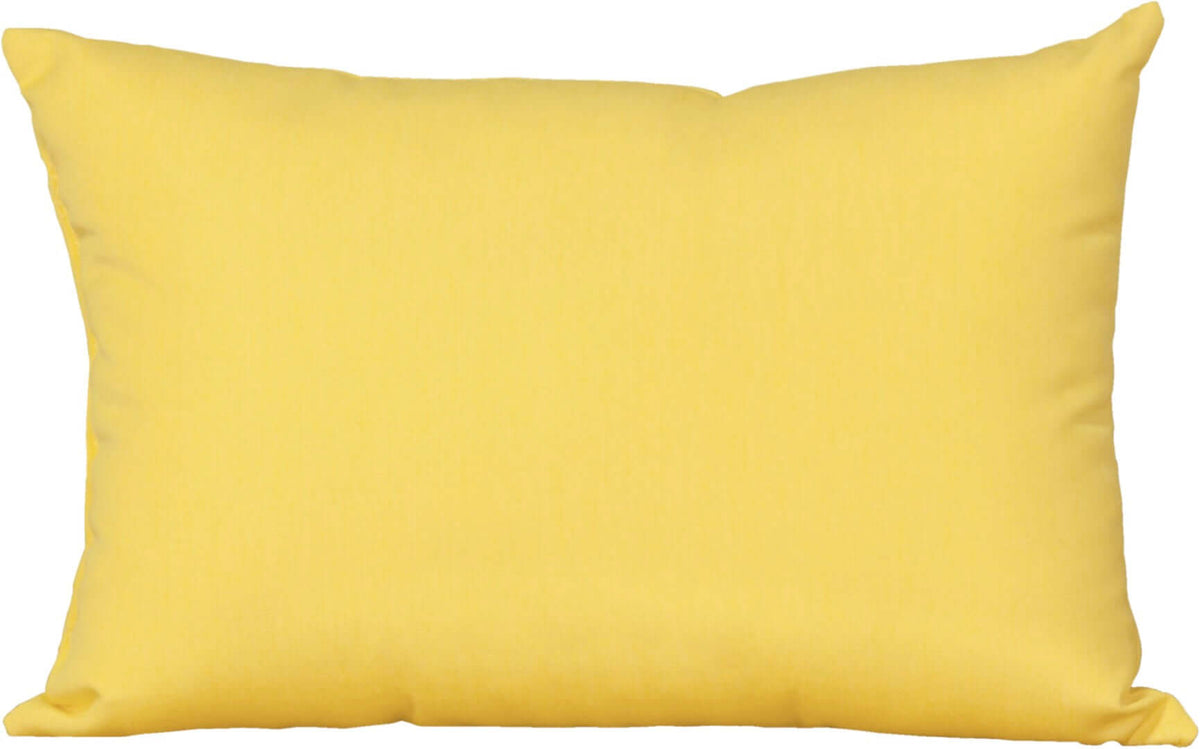 LuxCraft Outdoor Lumbar Pillow paired for patio chair styling — weather-resistant cover