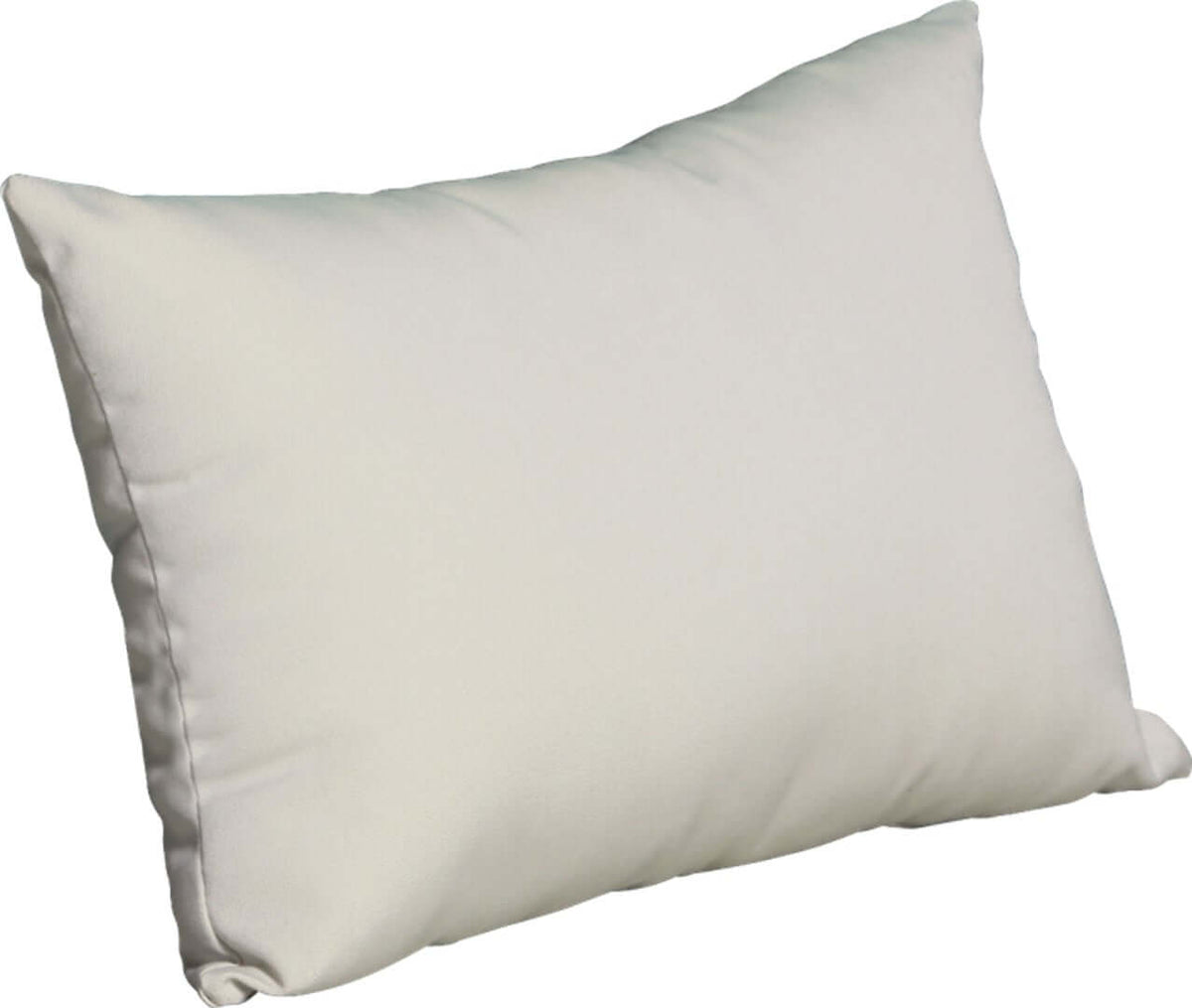 LuxCraft Outdoor Lumbar Pillow styled for patio chair styling — mildew-resistant fill